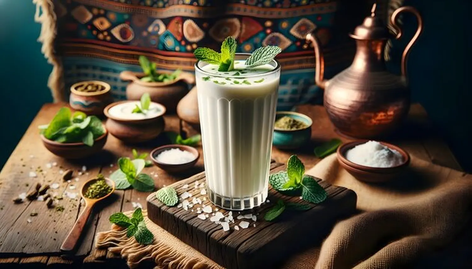Milchglas von Anaar orientalisch-afghanisches Restaurant